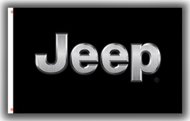 Jeep Black Outdoor Living sport Flag 90x150cm 3x5ft Decor Best Banner - £11.62 GBP