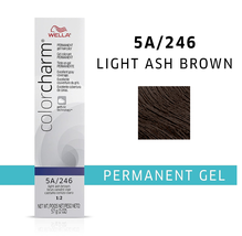 Wella Colorcharm Gel Permanent Hair Color - 246/5A  LIGHT ASH BROWN