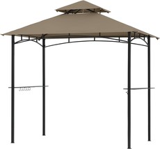 Grill Gazebo Replacement Roof - Abccanopy 5X8 Double Tiered Bbq Canopy, Khaki - £27.00 GBP