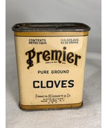 Premier Pure Ground CLOVES Spice Tin Francis H. Leggett &amp; Co. USA Great ... - $28.71