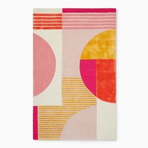 Geometric Hand Tufted Rugs, Modern Rugs,Kids Rug,Custom Rugs,Multi Color Rugs. - £82.55 GBP