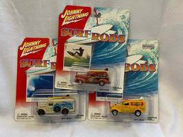2003 Johnny Lightning Surf Rods Diecast Cars Lot Jeep WW2 Ambulance Ford Sedan - £23.88 GBP