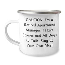 Funny Quote Apartment Manager Camping Mug for Graduation Gifts from Friends, Cow - £19.32 GBP