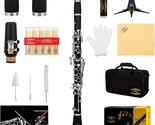 Professional Ebonite Bb Clarinet From Glory Gly-Pbk In Black, And Pad Br... - $116.95