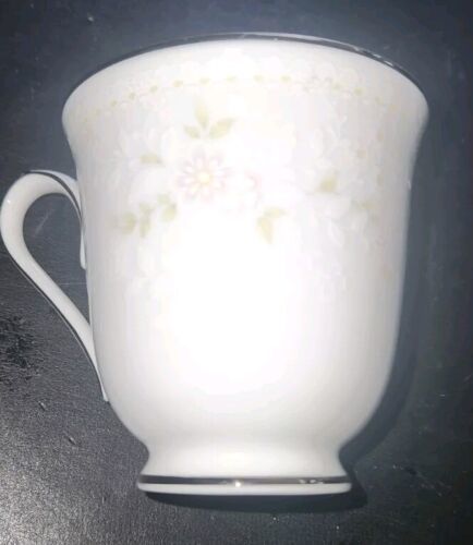 Noritake Temptation 2752 Tea Cup Coffee Floral Silver Rim China - $5.99