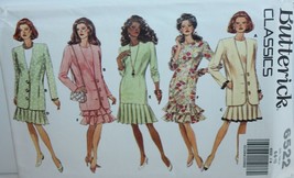 Butterick Sewing Pattern 6522 Misses Jacket Dress Petite Size 6 8 10 - $12.59
