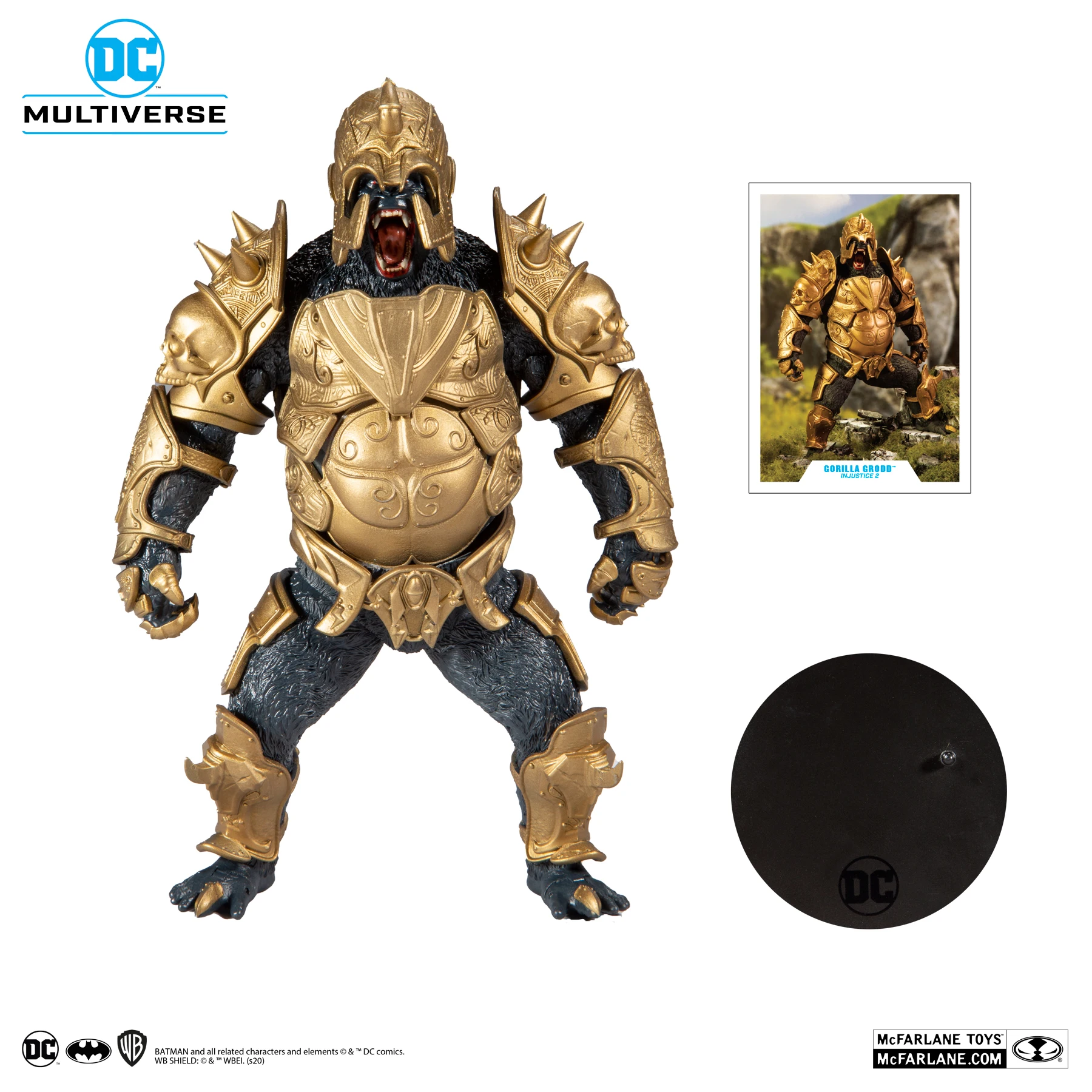 Spot Mcfarlane Dc Comic Doll By The Alliance For Righteousness Gorilla Grude - $38.72