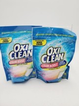 Lot 2 OxiClean Color Boost Color Brightener Stain Remover Power Paks 10 Ct - £17.69 GBP