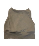 Betsy Johnson Sports Bra Crop Top Sz  M Lined Textured Keyhole Racerback... - $21.87 CAD