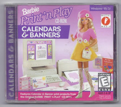 Barbie Print &#39;n Play: Calendars and Banners (Microsoft Windows) - £7.75 GBP