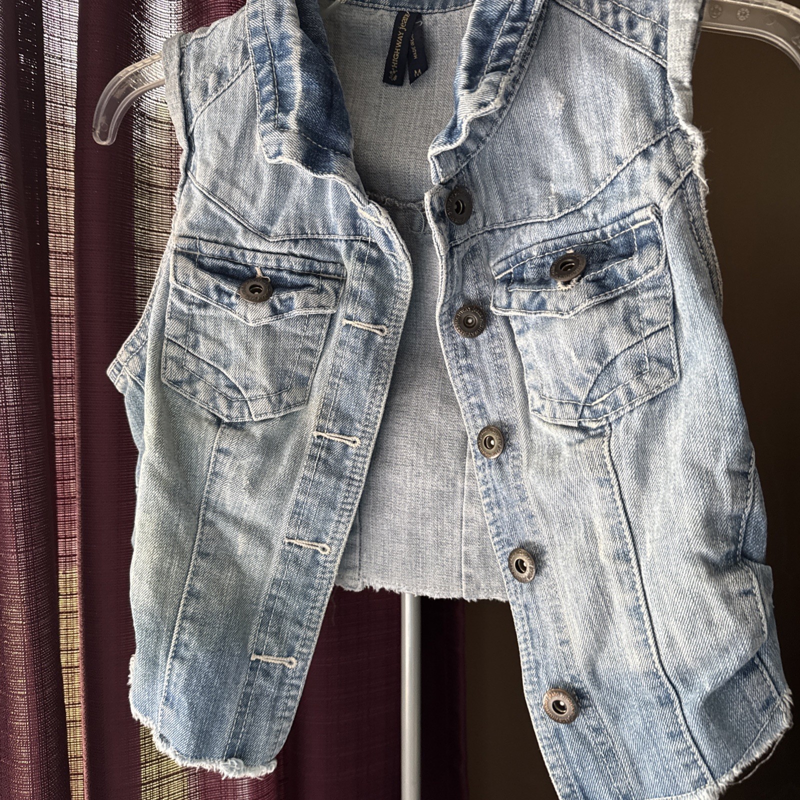 Women’s Highway Jeans  Denim Vest Size M - $20.99
