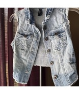 Women’s Highway Jeans  Denim Vest Size M - $396.10 MXN