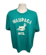 Stranger Things Waupaca Wisconsin Adult Green XL TShirt - £15.26 GBP