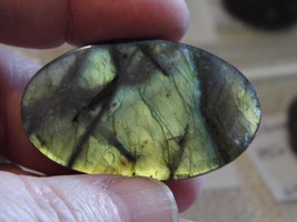 73.77ct 45x27x7mm Labradorite Natural Oval Cabochon for Jewelry Making - $3.77