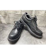Skechers Work Oxford Derby Men 10.5M Shoes Black Leather Slip Resistant ... - £28.16 GBP