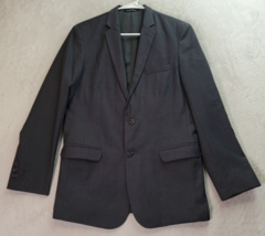 Calvin Klein Blazer Jacket Boys Sz 18 Gray Long Sleeve Single Breasted 2 Button - £20.22 GBP
