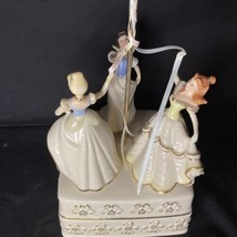 Lenox Walt Disney Showcase Collection Dancing The Maypole Cinderella Belle Snow - £174.54 GBP