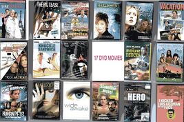 17 LOT RANDOM SEALED DVDS MOVIES COMEDY ROMANCE HORROR SIFI WESTERN CRIM... - $24.74