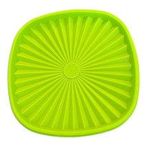 Vintage Tupperware Lid Replacement Starburst Servalier Lime Green #837-4  8&quot; - £6.68 GBP