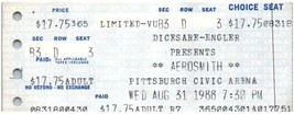 Aerosmith Concert Ticket Stub August 31 1988 Pittsburgh Pennsylvania - $24.74