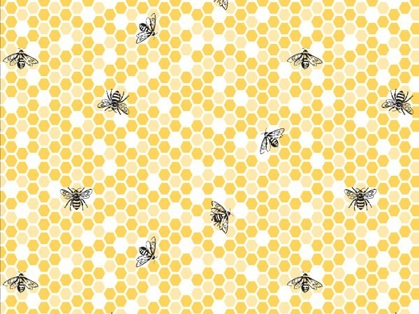Yellow Bee Summery Theme Tissue Paper 20x30&quot; Set of 12 Sheets - $7.43