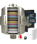 SparkPod 23 Stage Shower Head Filter for Dry Hair and, Elegant Brushed N... - $33.99