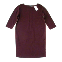 NWT Vince Mixed Media Shift in Shiraz Wool Knit Chiffon Back Dress XS 395 - £63.84 GBP