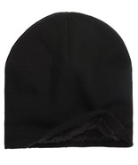 Alfani Men&#39;s Faux Shearling Lined Beanie Black One Size - $17.80 CAD
