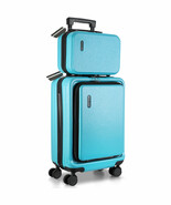 2 Pc Carry-On Spinner Suitcase &amp; Case, TSA Lock Expandable Hardshell Lug... - $204.76 CAD