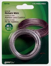 Anchorwire Picture Mirror Wire #3 X 25Ft Braided Steel Hanger 30Lb - £18.87 GBP