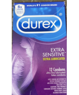 Durex Extra Sensitive Condoms-1 box of 12 Condoms-New-SHIPS N 24 HOURS - $426.07 MXN