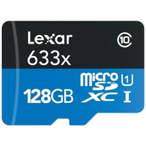 Lexar High-Performance microSDXC 633x 128GB UHS-I/U3 w/USB 3.0 Reader Flash Memo - £55.50 GBP