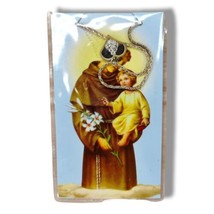 St. Anthony of Padua Necklace Prayer Medal Franciscan Friars NEW 1D - $11.95