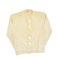 Vintage 60s Shetland Wool Cardigan Sweater Womens S KTG Mills Union Made... - $32.03
