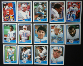 1988 Topps Houston Oilers Team Set of 14 Football Cards - $7.99