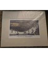 Vintage City New Orleans Mississippi River Numbered Currier &amp; Ives Art P... - £20.86 GBP