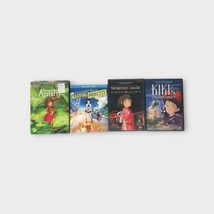 Lot Of 4 Anime Movies Studio Ghibli DVDs Kiki Arietty &amp; Spirited Away &amp; ... - $24.75