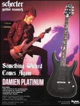 Schecter Damien Platinum Series Guitar Hellraiser 100 stack amp advertisement ad - £3.03 GBP