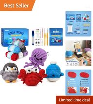 Beginner Crochet Kit for Adults &amp; Kids: Amigurumi Patterns &amp; Easy Yarn - $59.35