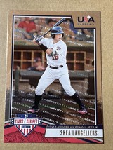 2019 USA Baseball Stars and Stripes LONGEVITY #7 Shea Langeliers - £4.40 GBP