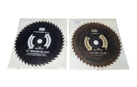 Vtg Sears Craftsman 10&quot; Brush Cutter Blade 985735 USED Sharpened Lot of 2 - £19.95 GBP