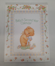 Unisex Teddy Bear Baby&#39;s Second Year Calendar w/ Stickers Rebecca Farley... - $16.78