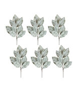 Frosted Winter Magnolia Leaf Spray (Set of 6) - 815596 - €78,73 EUR
