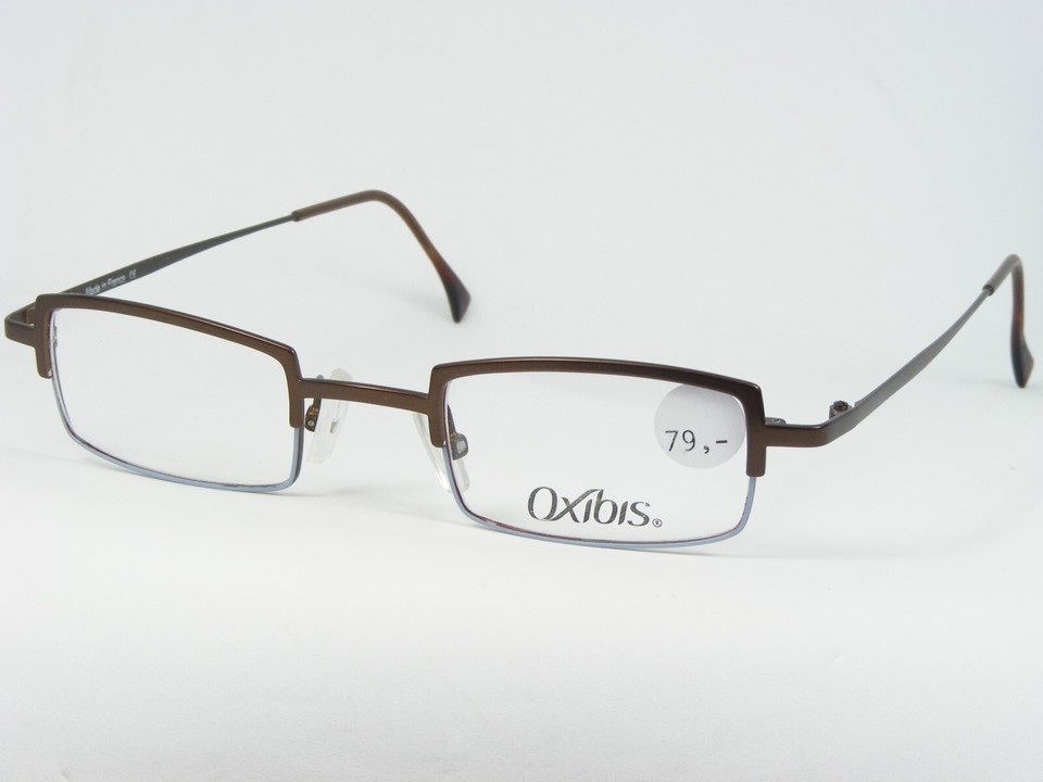 Vintage Oxibis ZAO 06 105A BROWN /LIGHT BLUE EYEGLASSES GLASSES 42-22-14... - $47.09