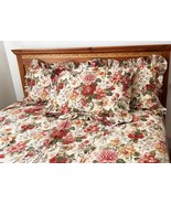 Vintage Ralph Lauren Post Road Constance Duvet Cover &amp; 3 Pillow Shams Fu... - $427.45