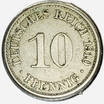 1910 A German Empire 10 Pfennig Coin - €2,59 EUR