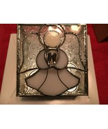 Glass Angel Clear Jewelry Box - New - $32.73