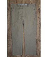Daniel Cremieux Signature Mens Pants 38x30 Beige Dress Slacks Flat Front - €18,72 EUR