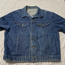 VTG Saddle King Men&#39;s Denim Jacket 48 Chest Blue Key Industries USA Western - $486.50 MXN
