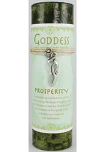 Prosperity Pillar Candle with Goddess Necklace - £34.11 GBP